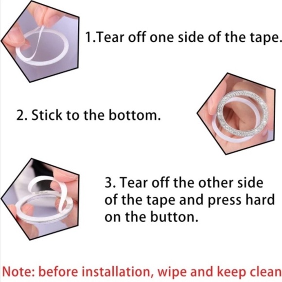 RHINESTONE Car Ignition Start/Stop Decoration - Picture 4 of 4